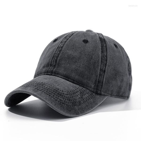 Caps de bola Cap feminino Cap masculino Hat chapéu por atacado Esporte sólido unissex Outdoor Algodão preto Gorro esportes gorro beisbol