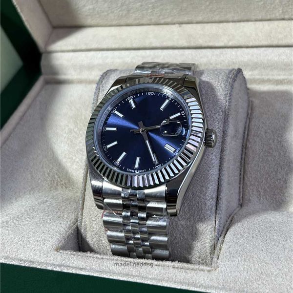 Outros relógios homens assistem DJ fábrica de aço inoxidável Sapphire Disc41mm Noctilucent Triangular Pit Anel Externo 3235 Movimento automático de máquinas