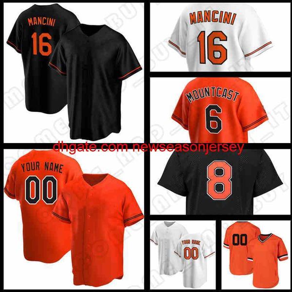 21 22 16 Trey Mancini Jersey 19 Chris Davis 33 Eddie Murray Camisas de Beisebol '' Dj Stewart 8 Cal Ripken Jr.