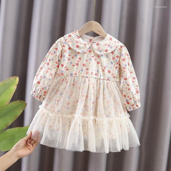 Mädchen Kleider 1 2 3 5 6 Jahre Baby Mädchen Geburtstag Kleidung Für Frühling Kind Floral Kinder Kleidung Outfit Babys kleid