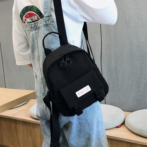 Оксфордский рюкзак 2020 Новая тенденция женщин рюкзак рюкзак дикая мода на плечо маленькая холст -подросток школьная сумка мочилас женский 286g