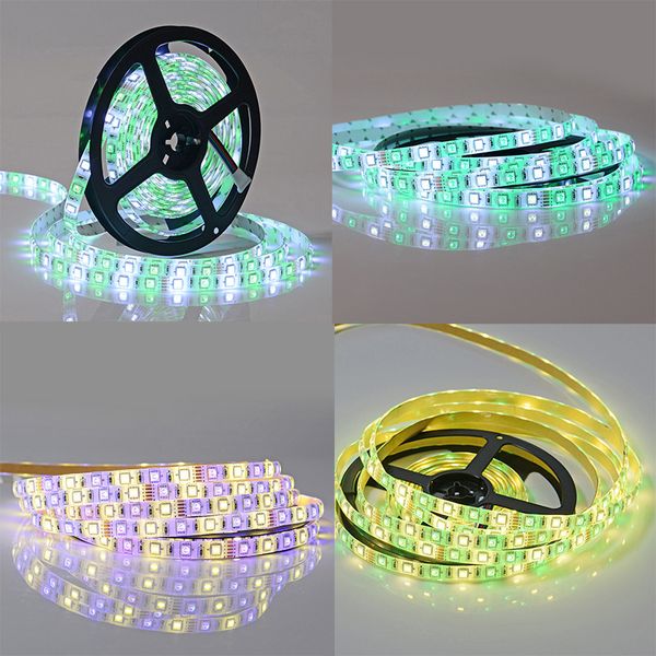 Flexible LED-Streifenlichter DC 12 V RGB zweireihig hohe Helligkeit SMD5050 600 LEDs IP65 wasserdicht 5 m Bandbeleuchtung für Außenlampen Jetzt usalight