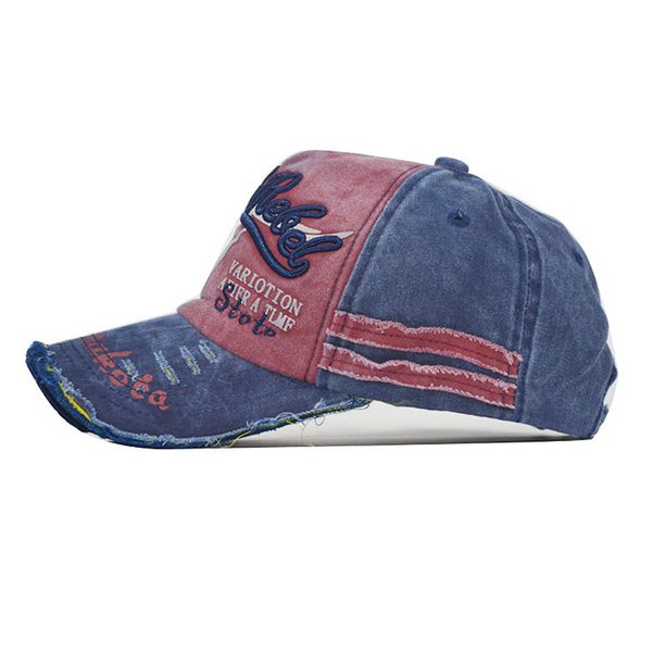 American Fashion Cotton Lavado de Hip Hop Cap gado Captão Bordado Palavras de Chapé