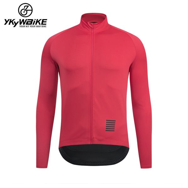 Camicie da ciclismo Top YKYWBIKE Giacca da ciclismo impermeabile da uomo Antipioggia MTB Bike Wind Coat Giacca da bicicletta da strada rossa Abbigliamento da ciclismo Ropa Ciclismo 230213