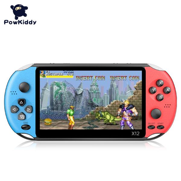 Jogadores de jogos portáteis mais recentes 5,1 polegadas X12 Retro Handheld Video Game Console embutido 10000 jogos para emuladores GBA/SEGA/MAME/FC 9 T220916