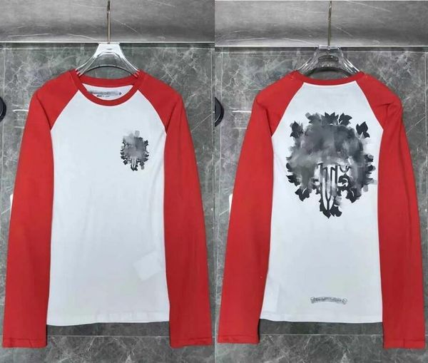 Klassische Marke Herz Sweatshirts CH1 Designer Hufeisen Langarm T-Shirt Cross Print Casual Tops Qualität Männer Luxus Pullover Pullover W14B