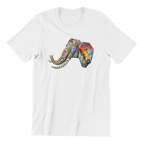 Camisetas de camisetas masculinas Halloween Elephant Couples Matching Streetwear camisetas 76313