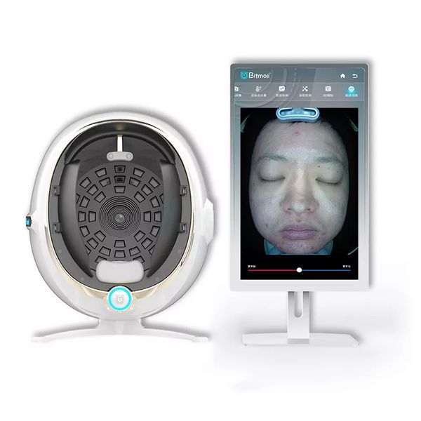 itens de beleza lâmpada de ampliação digital analisador de pele dermatologia rejuvenescimento de pele analisador wifi 3d Magic espelho de pele Equipamento de teste de pele