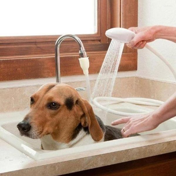 Bewässerungsgeräte Tragbare Handspritzdusche Badewanne Waschbecken Wasserhahn Befestigung Schlauchkopf Waschen Sprinkler Kit Spray Pet