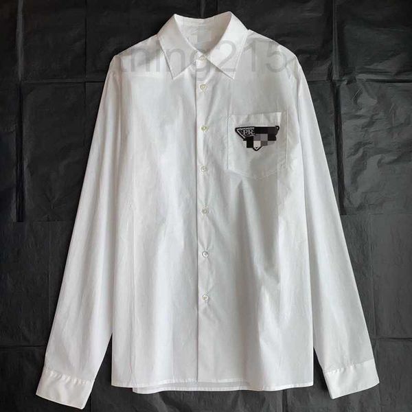 Рубашка для женских блузок дизайнерская рубашка супер красивая рубашка с ручной нажатой тяжелой работой 2023 Новый хлопок с длинными рукавами UB5W