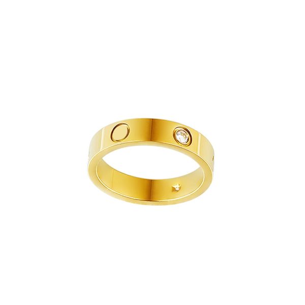 Ногтевое кольцо женщины роскошные дизайнерские ювелирные ювелирные украшения любовь кольца из нержавеющей стали сплав сплав с золоты