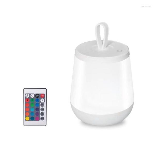 Nachtlichter, LED-Licht, Touch-Lampe, Nachttisch für Kinderzimmer, dimmbar, mit Fernbedienung, RGB-Farbwechsel