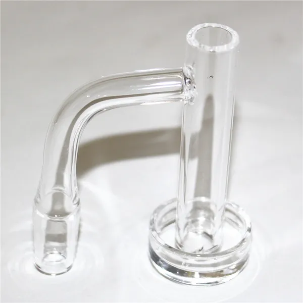 Chiodo con bordo smussato e saldatura completa Torre di controllo al quarzo Banger Fumo Terp Slurper per tubi dell'acqua Dab Rig raccogli cenere