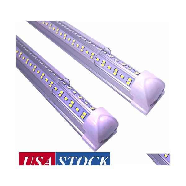 Led Tubes 8Ft Tube Shop Lights 8 Feet Cooler Door Zer Leds Apparecchio di illuminazione 4 Row 144W Drop Delivery Bbs Dhsot