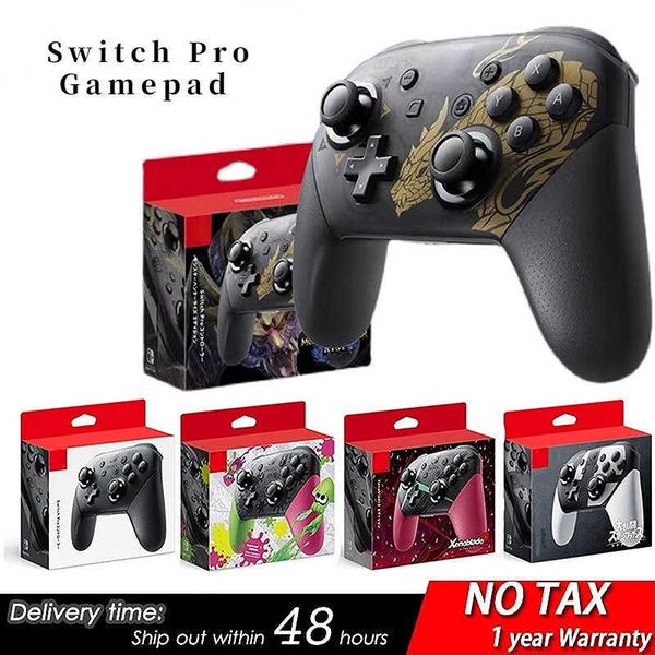 Игровые контроллеры Joysticks Беспроводной коммутатор Pro Controller Bluetooth Gamepad для Nintendo SwitchLiteoled Game Game с 602 -й ручкой J230214