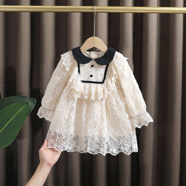 Mädchenkleider Frühling Baby geboren Mädchen Kleidung Spitze Prinzessin Kleid für Kleinkind Mädchen Kleidung Kleinkind Geburtstag Party Tutu ES 230214