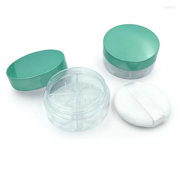 Garrafas de armazenamento 10/20pcs 15ml vazias de plástico verde de plástico reabastecido para bebê cuidados com banheira de banheira com bafos em pó