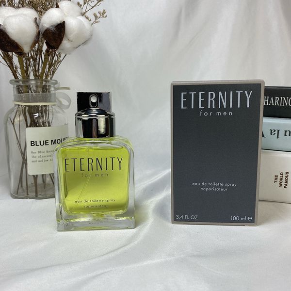 Perfume para homens marca ETERNITY desodorante antitranspirante 100 ml EDT spray natural colônia masculina 3,4 FL.OZ EAU DE TOILETTE fragrância de longa duração para presente dropship