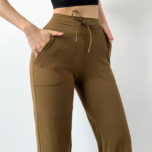 Pantaloni attivi Pantaloni a gamba larga Yoga Leggings sportivi fitness di alta qualità Abbigliamento invernale da donna Abbigliamento da palestra Allenamento Corsa