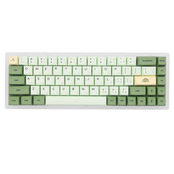 Tastiere XDA V2 tè verde matcha Dye Sub Keycap Set PBT spesso per tastiera gh60 87 tkl 104 ansi xd64 bm60 xd68 xd84 xd96 giapponese T230215