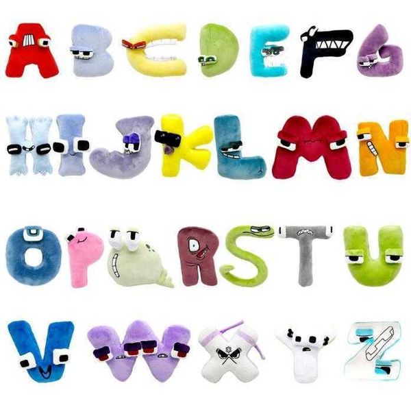 26 Stile Lorey Alphabet Plüschtiere Spielzeug Tier Plüschtier Bildung Puppe für Kinder Weihnachtsgeschenk 20 cm HOTH12