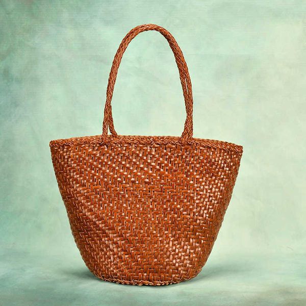 Borse da spiaggia Dragon Diffusione Borse intrecciate Headpack con borsa a tracolla Kraft Vegetable Basket 230215