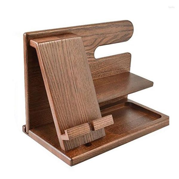 Armazenamento de cozinha Planto de docking de telefone de cozinha Polícia de chave de cinzas Stand Stand Watch Organizer Men Graduação Gadgets de Idéia de Viagem Masculina de Viagem