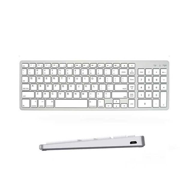 Tastaturen Drahtlose Bluetooth-Tastatur für mehrere Geräte Tablet Drahtlose Tastatur Kompatibel mit Windows Mac OS iOS Android Für MacBook Air iMac T230215