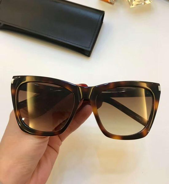 Črna ženska dizajnerska sončna očala Kate SL 214 Havana Brown Shades Unisex sončna modna očala za vožnjo, trendovska nova_voghion.com