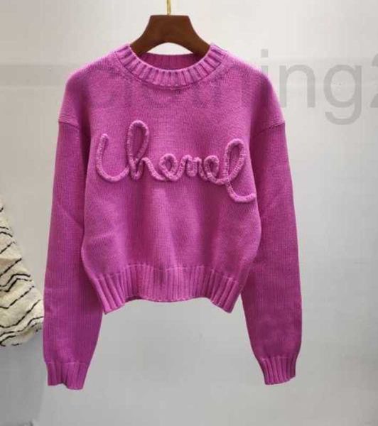 Camisola feminina suéter de designer letra de letra de tricô de tricotar algodão designer de algodão Jumpers roupas famosas para mulheres