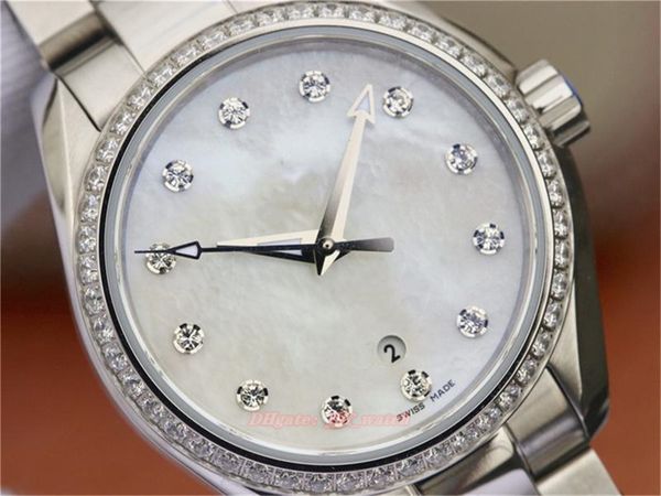 3S 34mm Uhr 8520 automatisches mechanisches Uhrwerk Stahlgehäuse Stahlarmband Armbanduhren wasserdicht