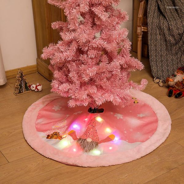 Decorazioni natalizie Gonna per albero con luci Decorazioni per la casa rosa Regali di Natale per articoli di Natale per showroom di supermercati