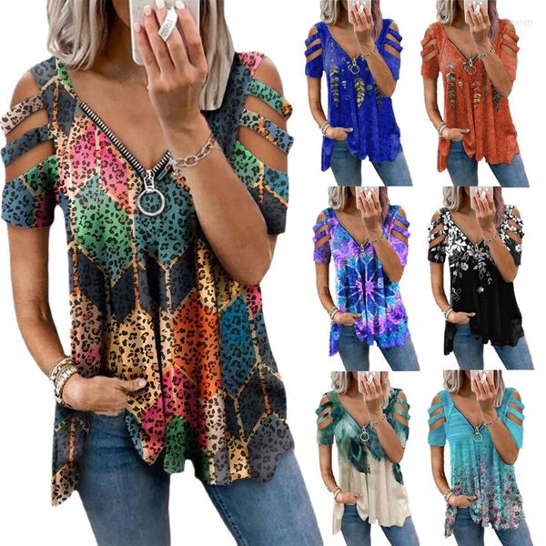 Blusas femininas 2023 Spring plus size top para feminino malha bishop bishop chiffon blusa moda moda elegante e decote em visl blusas de mujer