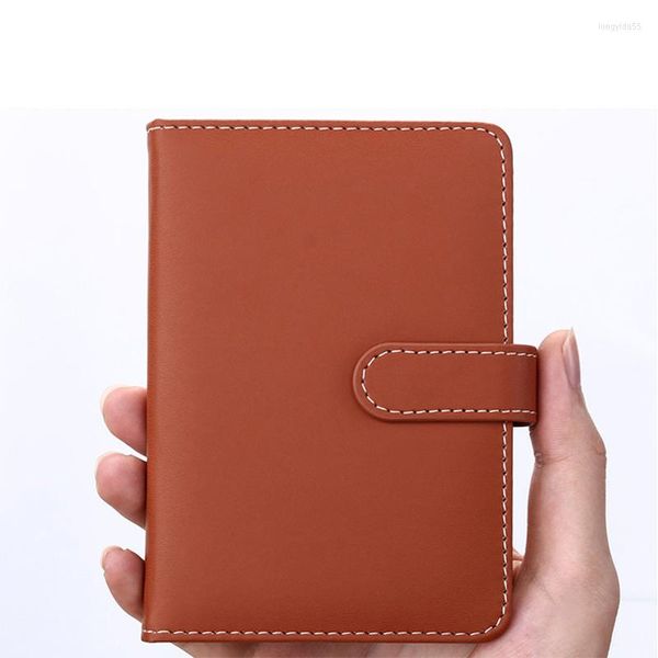 RUIZE A6 Pocket Notebook Cover de couro pequeno livro de capa dura Mini Journal Notepad Papel grosso com 240 páginas forradas