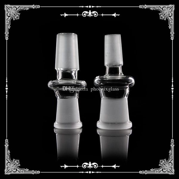 Convertitore di vetro dritto 14mm 18mm adattatore di vetro maschio-femmina formato misto drop down per accessori per bong in vetro spedizione gratuita