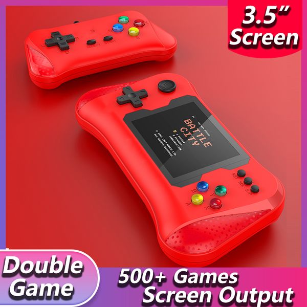 X7m Ретро портативная видеоигра Консоль 3 -дюймовый экран OLED вывод 500 портативная мини -аркадная видеоигра электронная машина GamePad