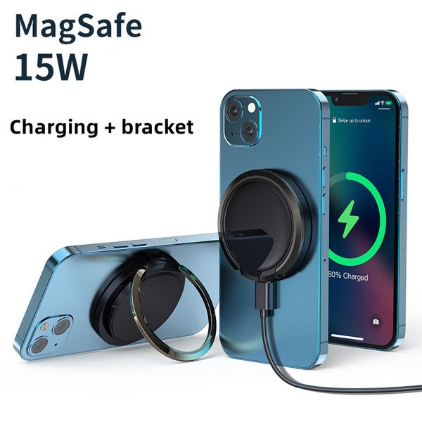 Magnetisches kabelloses Ladegerät für iPhone 14 13 Pro Max 13pro Mini Schnellladung für Samsung USB C PD Adapter Macsafing Ladegerät Ladeständer Pad