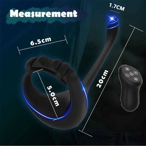 Massageador de massageador retardante anéis masculinos Vibrator Annal Games Anel Sexual Anal para Homens Intimo Masculimo Tools Masajeador Erorico Squishy