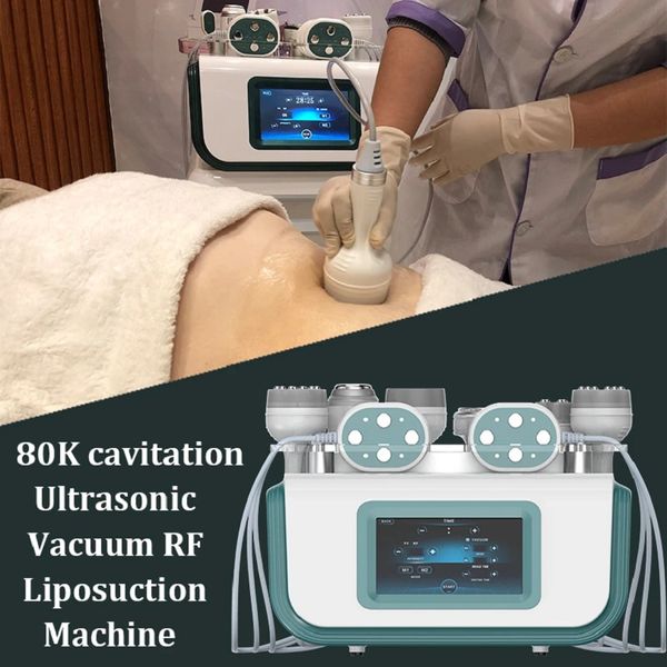 Máquina de cavitação de 80k laser lipo cavitação ultrassônica corporal a vácuo Slimming Máquina de celulite de massagem Anti-Rlegink