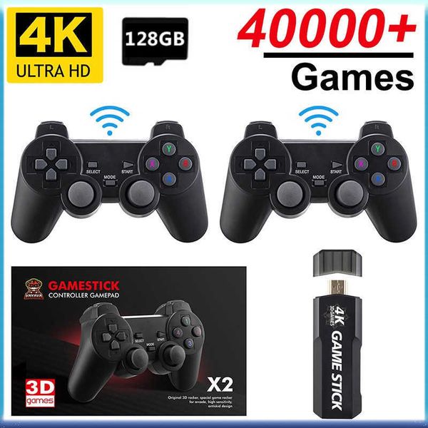 Controller di gioco Joystick GD10 Retro console di gioco 4K 60fps Uscita HDMI HD Ultra Low Latency TV Game Stick 24G Dual Handles Console portatile per giochi domestici J230214