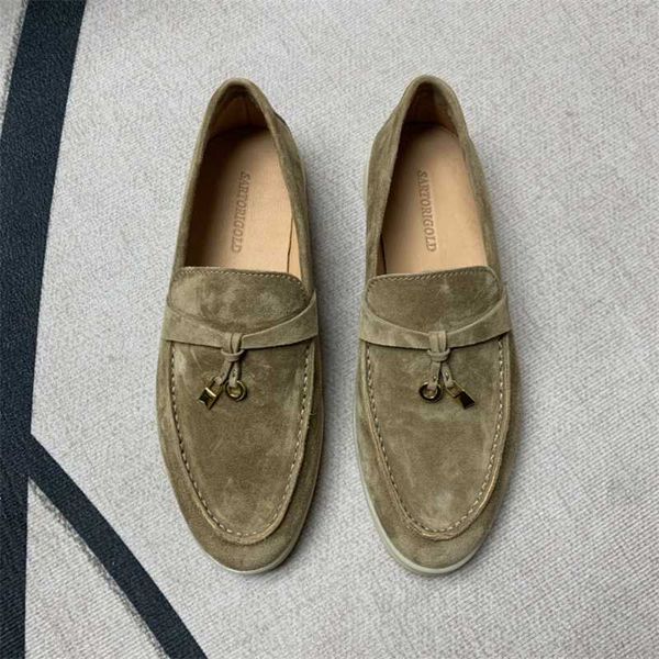 Обувь для обуви LOROPIANA онлайн женская обувь осенний стиль кожаная LP Loafer Shoes мягкая дна в британском стиле повседневная обувь