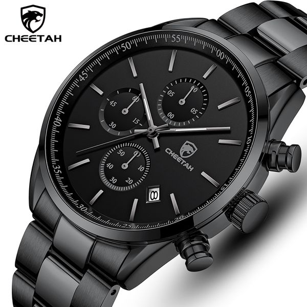 Orologi da polso CHEETAH Orologi da uomo Top Brand Luxury Fashion Business Orologio da polso da uomo al quarzo Orologio sportivo impermeabile in acciaio inossidabile 230215