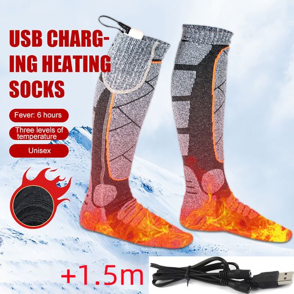 Strandschuhe Wintersport Elektrische Socken Thermal Warm Heizung Thermosocks Fußwärmer Beheizt Skifahren für Camping Radfahren Wandern 230214