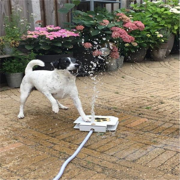 Kedi Kaseleri Besleyiciler Dış mekan ayakla çalışan köpek/Pet Water Boru köpeği içme suyu çeşmesi Dispenser P7ding