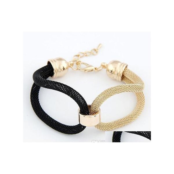 Charm Armb￤nder Armband Armreifen 925 Sliver Gold plattiert auf Legierung Kunststoff Schnappknopf Schlangenkette Drop Lieferung Schmuck DHWTV