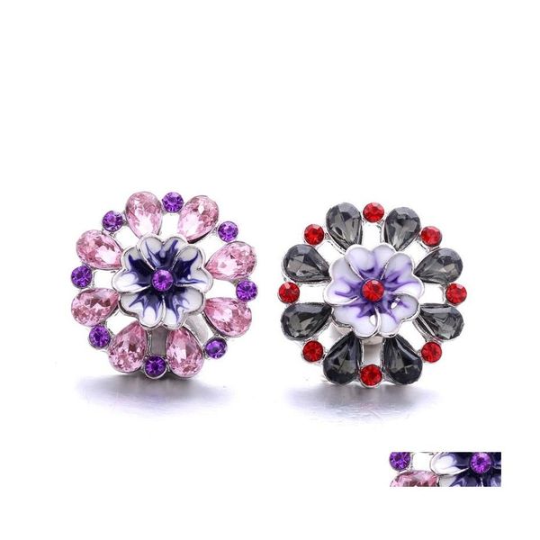 Verschlüsse Haken Entworfen Strass Gadget Verschluss 18mm Druckknopf Verschluss Charms Für Snaps Schmuck Erkenntnisse Lieferanten Drop Lieferung Dhwf5