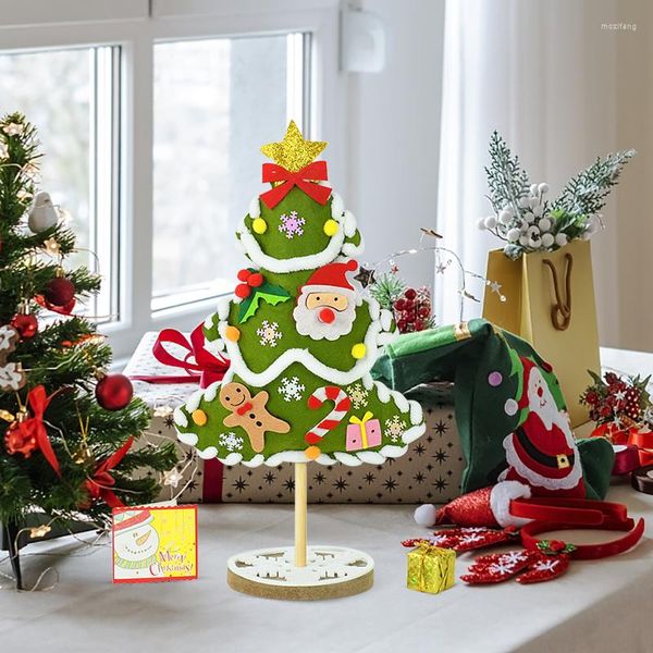 Noel dekorasyonları ağaç diy malzeme paketi el yapımı komik oyun çocuklar eğitici oyuncaklar zanaat kızlar hediyeler