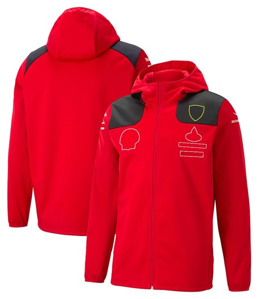 Printemps et automne nouvelle veste F1 2023 Formule 1 Team Racing Suit à capuche sweat à capuche avec fermeture éclair complète veste pour homme coupe-vent W2704