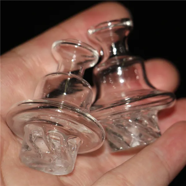 Glasblase Carb Cap Cyclone Spin Carb Cap für Quartz Thermal Banger Nails Flat Top Quartz Banger Glasbongs