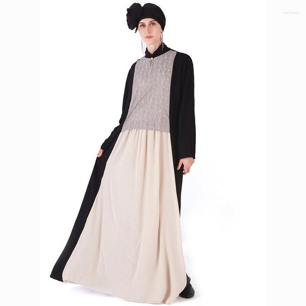 Abbigliamento etnico Medio Oriente Donne musulmane alla moda Gonna lunga Arabia Saudita Costume nazionale Abaya Ramadan islamico Abito conservatore allentato